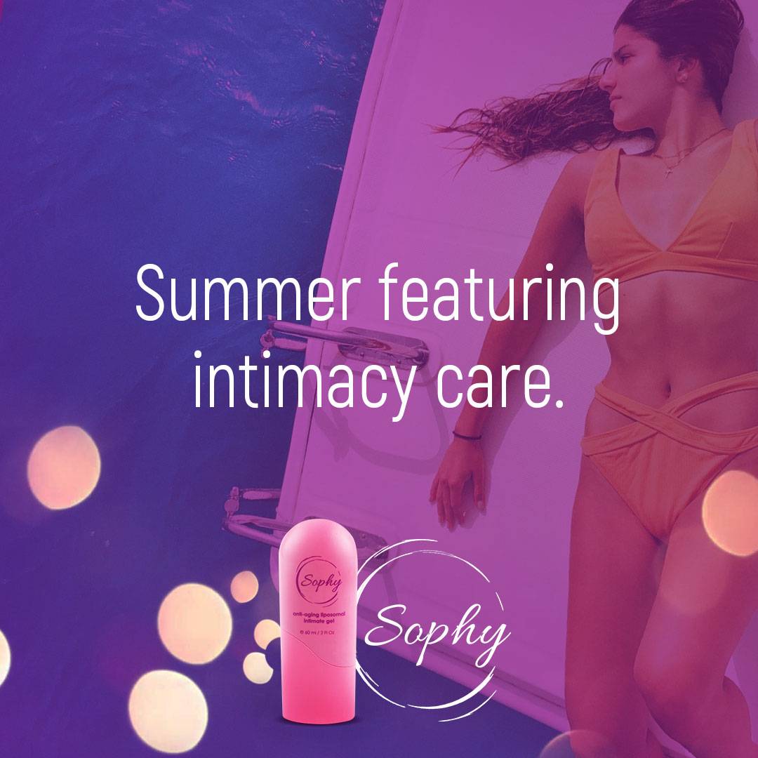 Sophy gel for intimate care and infection prevention.